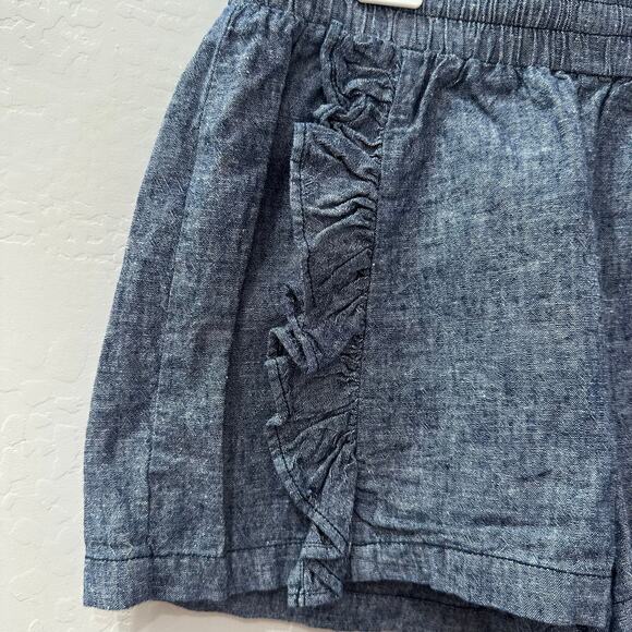 Tea Collection Denim Rumba Ruffle Shorts - Picture 3 of 7